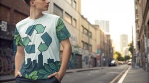 Sustainable t-shirt design trends focusing on eco-friendly materials and ethical production.