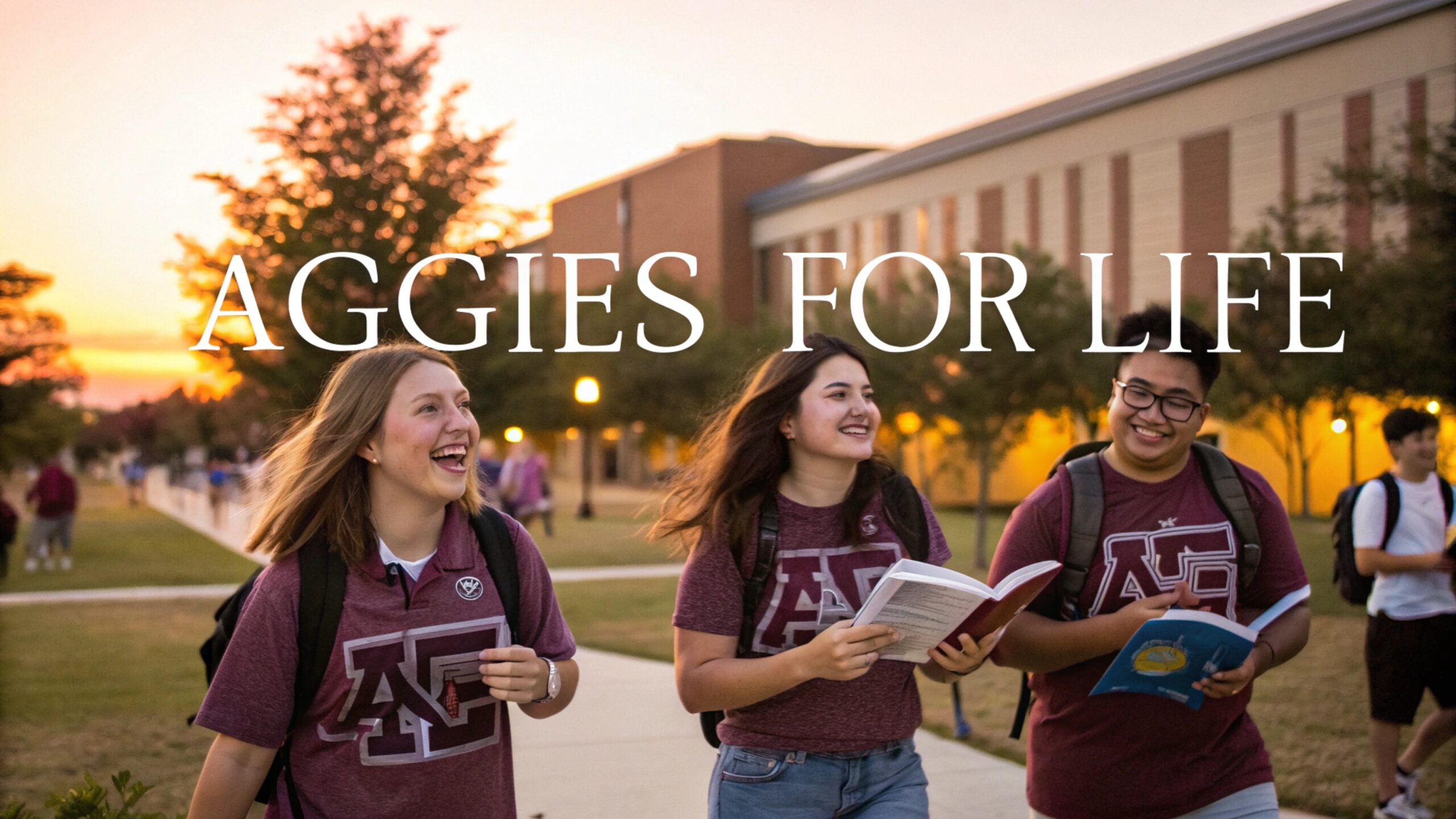 Texas A&M t-shirt with Aggie logo on display