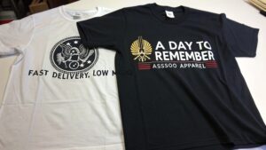 Custom A Day to Remember T-Shirt with band logo design