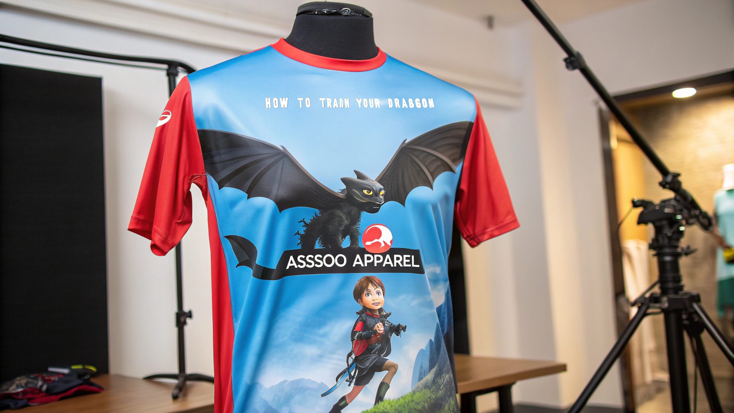 Custom How to Train Your Dragon T-shirt with Toothless design